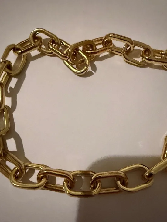 Allie+Bess Joan Gold tone Chain Link Necklace and Bracelet Set (2nd listing) - Picture 10 of 16